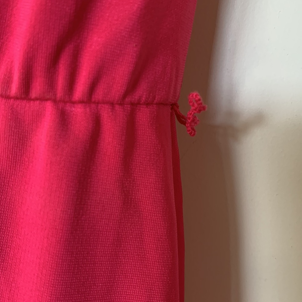 Josie Natori Elegant Cowl Neck Knee-Length Sleeveless Dress Pink - Picture 9 of 15